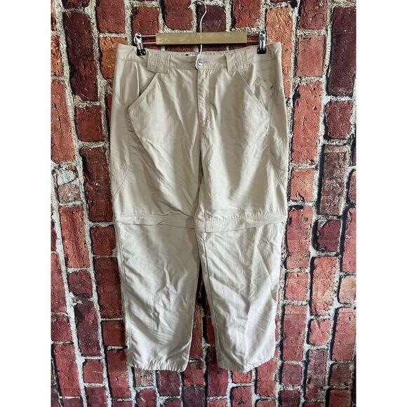 Columbia Womens Khaki Outdoor Hiking Convertible Pants Size 10 - Picture 1 of 3